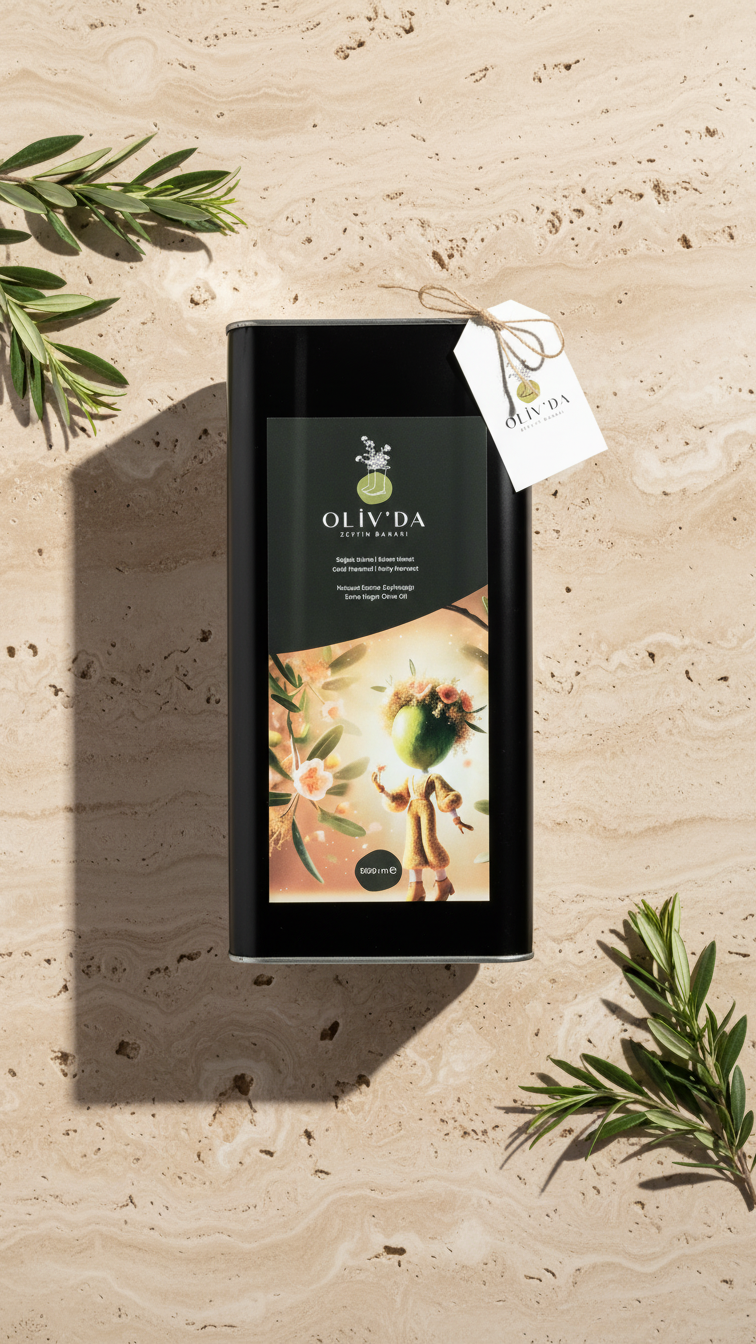 Domat & Edremit - Erken Hasat Soğuk Sıkım Natürel Sızma Zeytinyağı 5LT