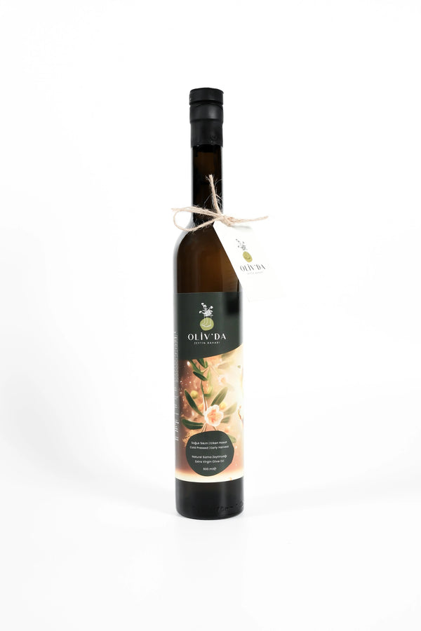 Domat & Edremit Erken Hasat Soğuk Sıkım Natürel Sızma Zeytinyağı 500ml Premium - Olivda
