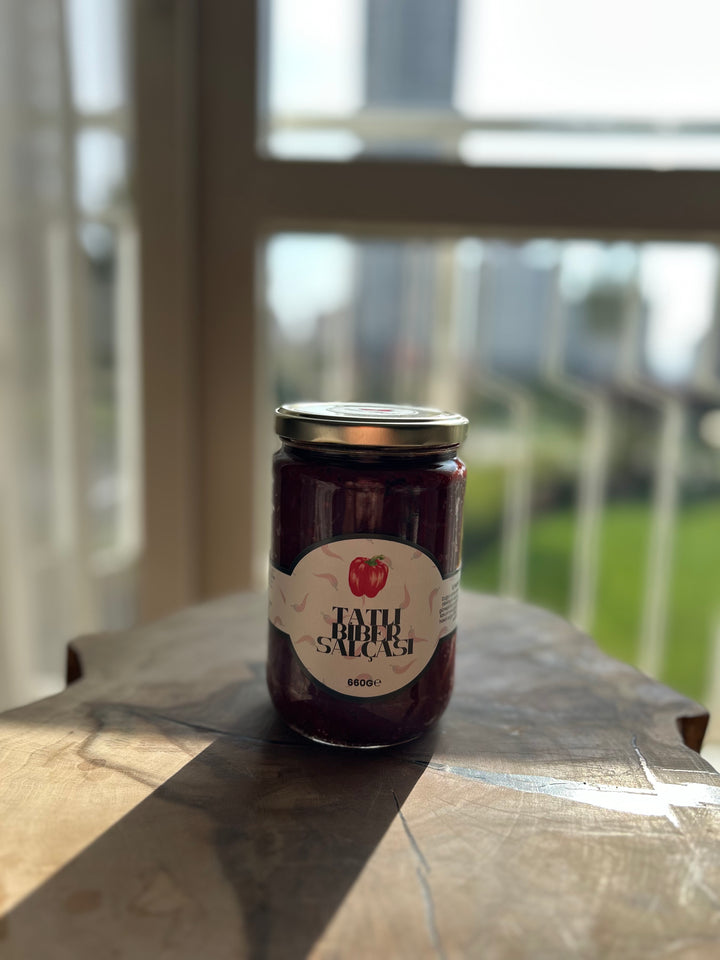 El Yapımı Tatlı Biber Salçası 660gr