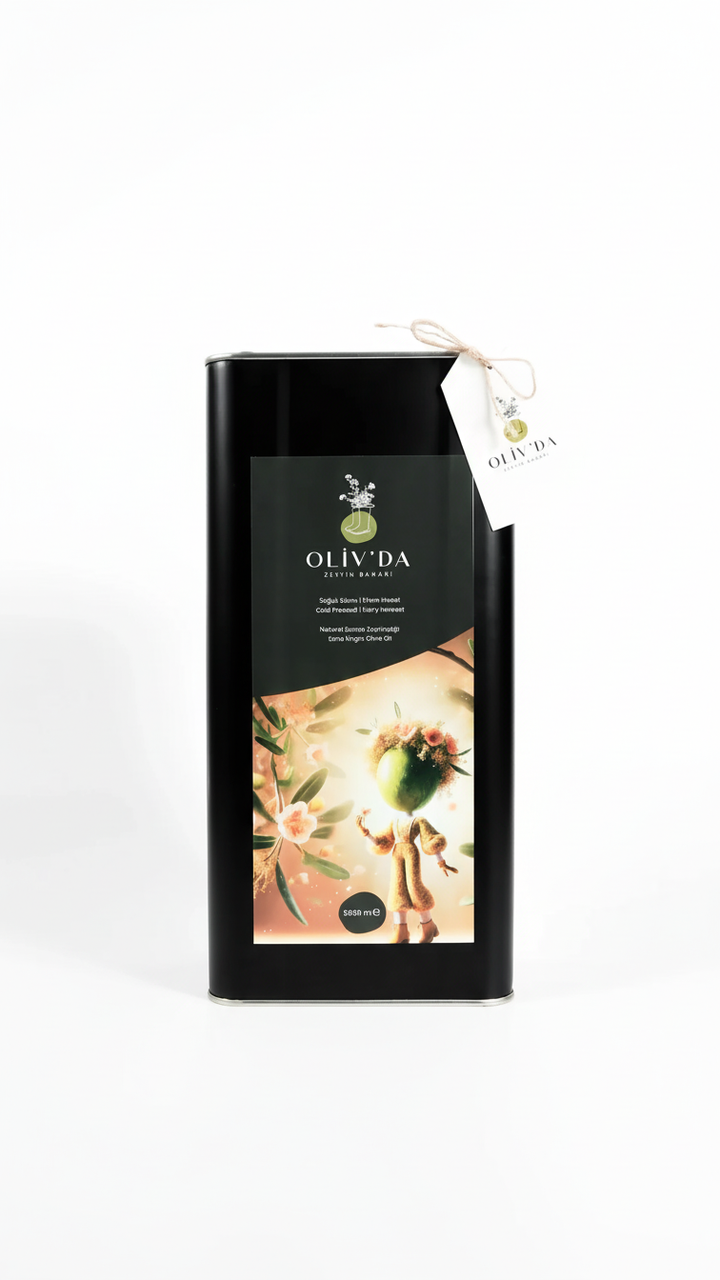 Domat & Edremit - Erken Hasat Soğuk Sıkım Natürel Sızma Zeytinyağı 5LT