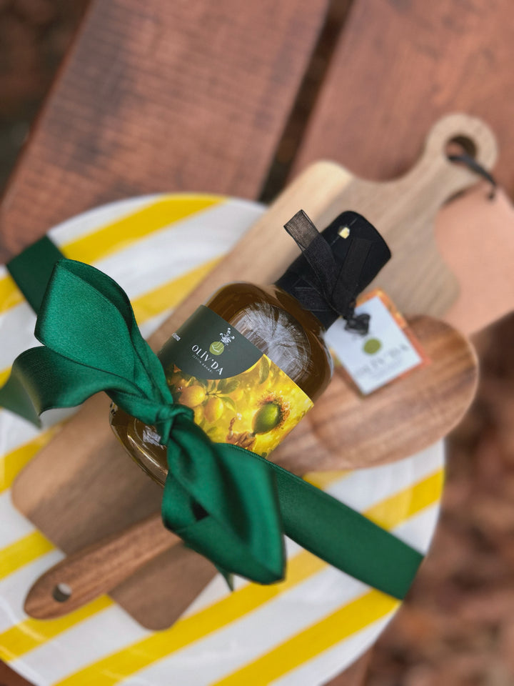 Limon Çeşnili Zeytinyağlı Ahşap Seramik Set