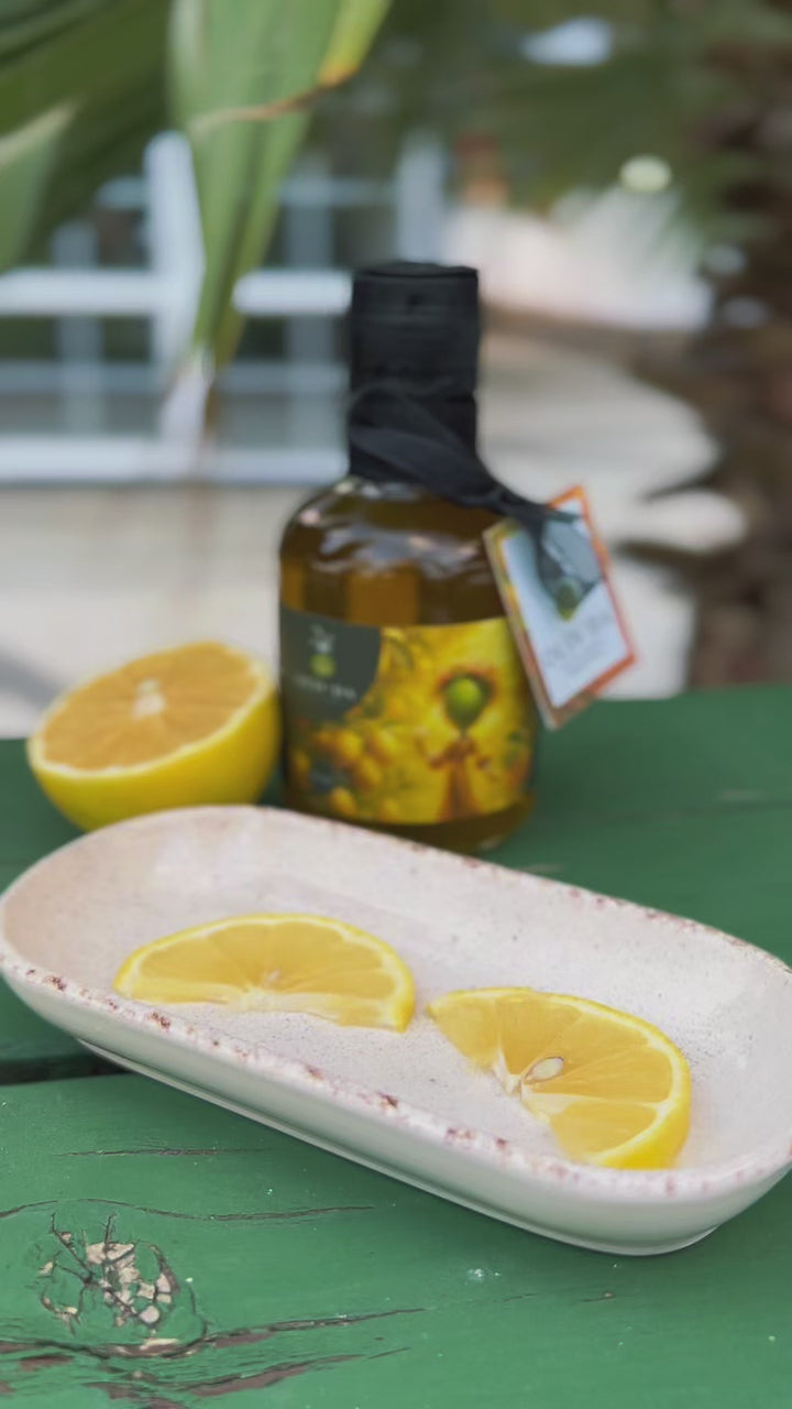 Limon Çeşnili Natürel Sızma Soğuk Sıkım Zeytinyağı 250ml